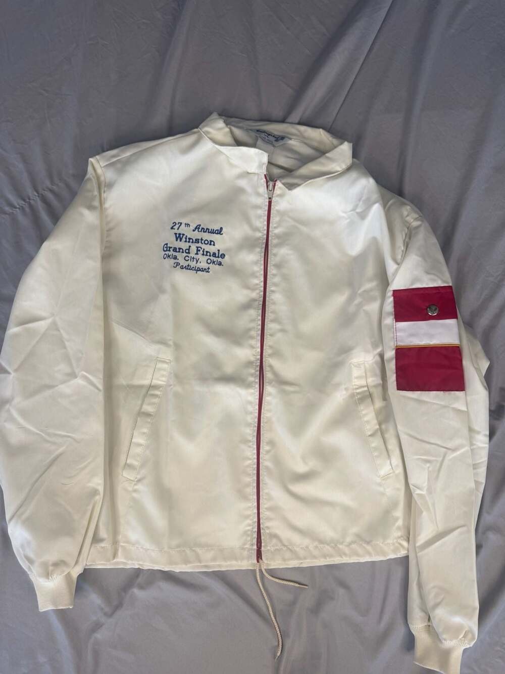 Swingster 27th Annual Winston Grand Finale Jacket Size XL White